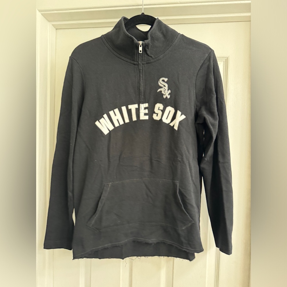 Pink White Sox 1/4 zip Stealing Bases with the White Sox